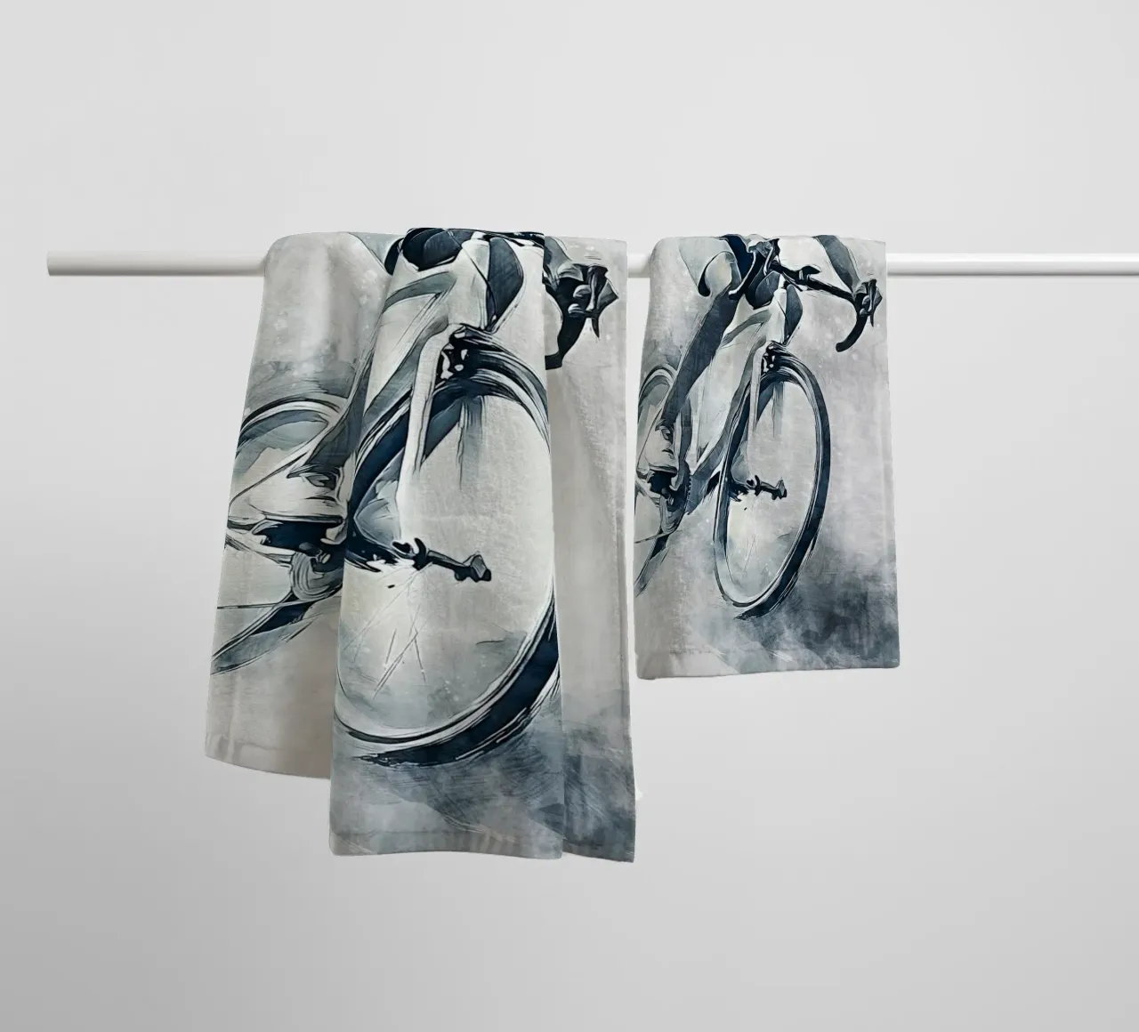 Cycling art B asciugamano da bagno da Mateo