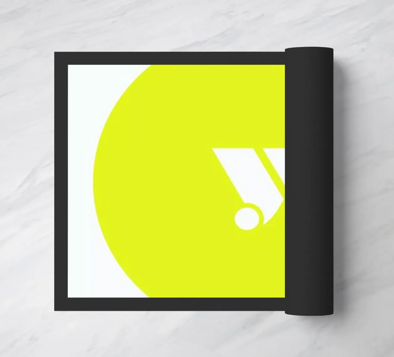 Yellow deurmat van Oh Darling