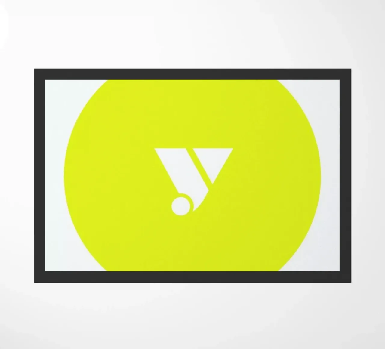 Yellow deurmat van Oh Darling