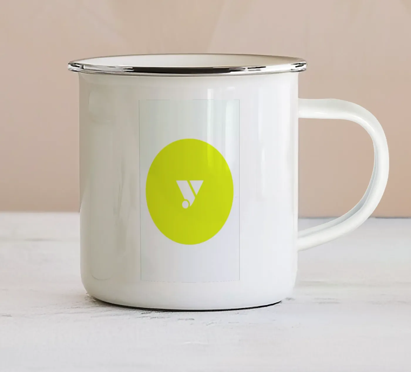 Yellow enamel mug by Oh Darling