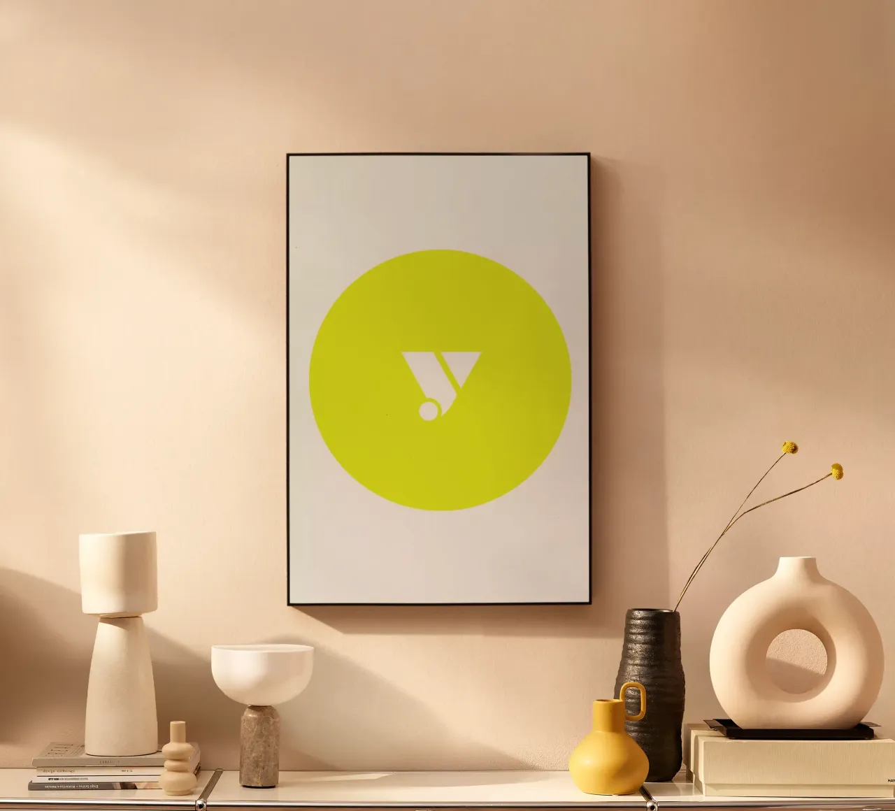 Yellow alu-dibond by Oh Darling