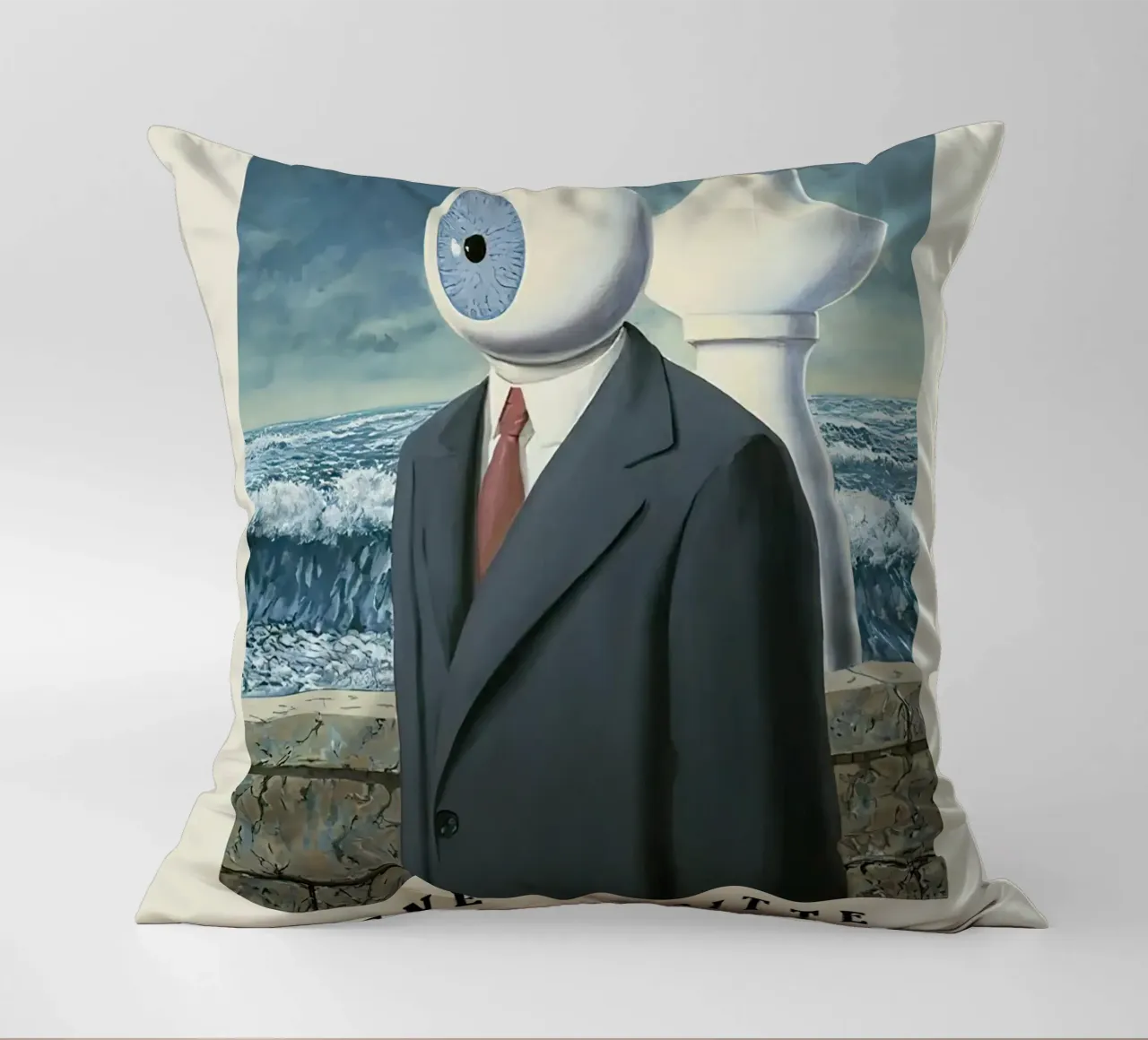Rene Magritte-Telescope cuscino da Michel Studio