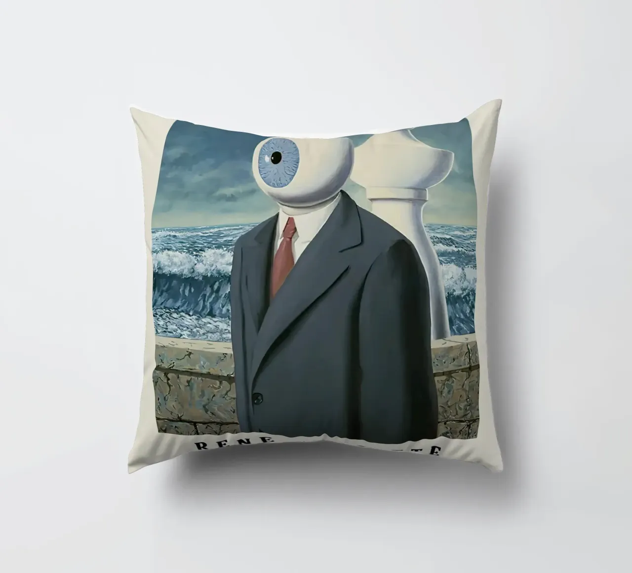 Rene Magritte-Telescope cuscino da Michel Studio