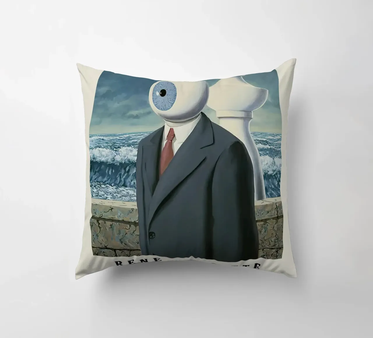 Rene Magritte-Telescope cuscino da Michel Studio