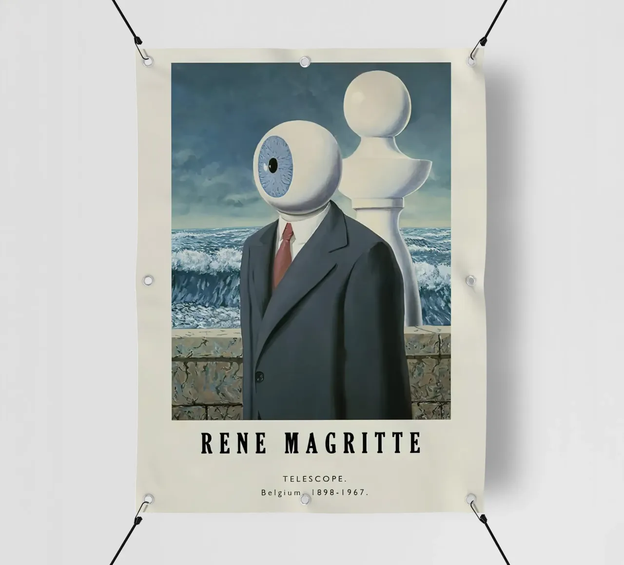 Rene Magritte-Telescope telo in pvc da Michel Studio
