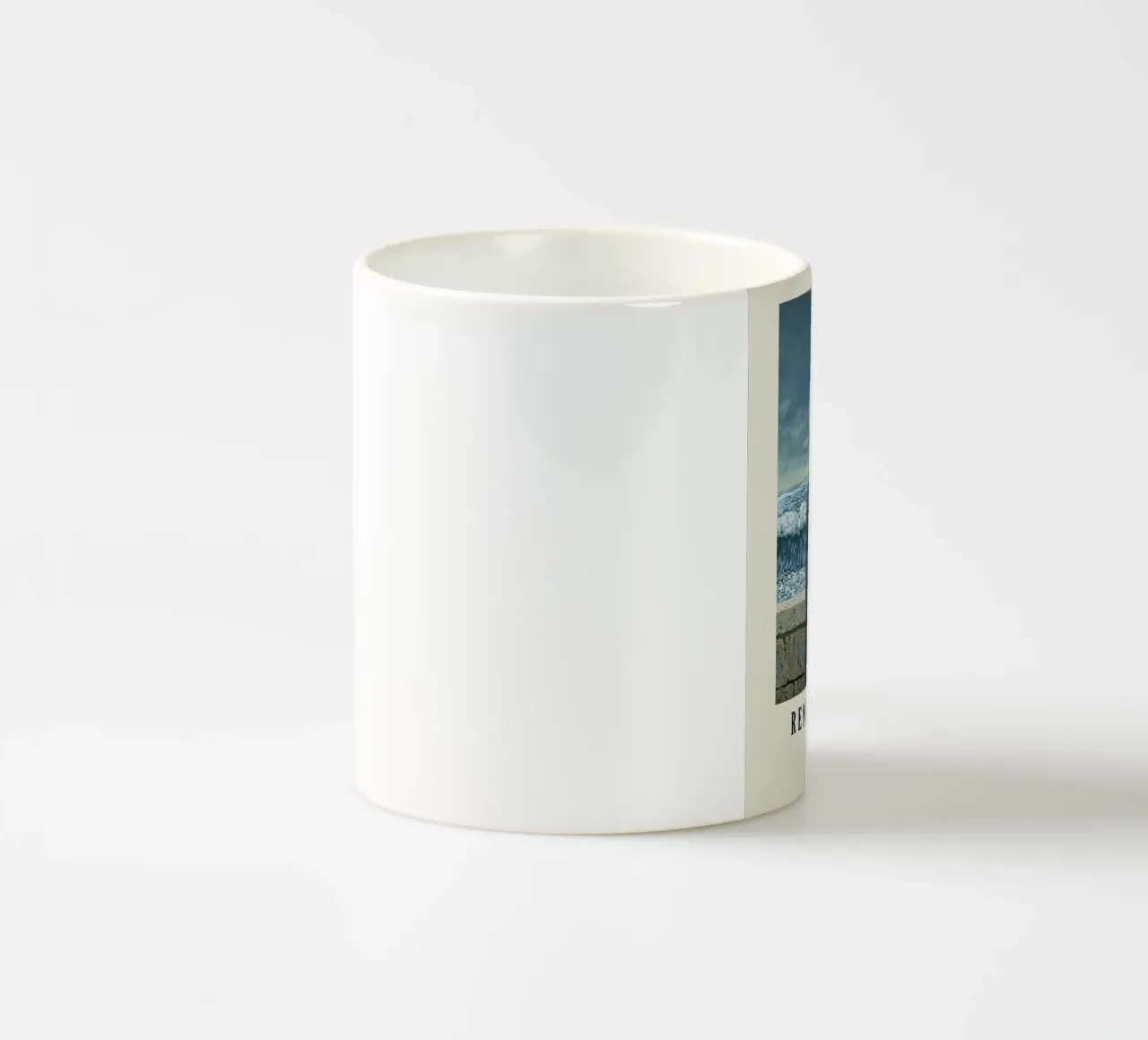 René Magritte-Telescopio taza de cerámica de Michel Studio
