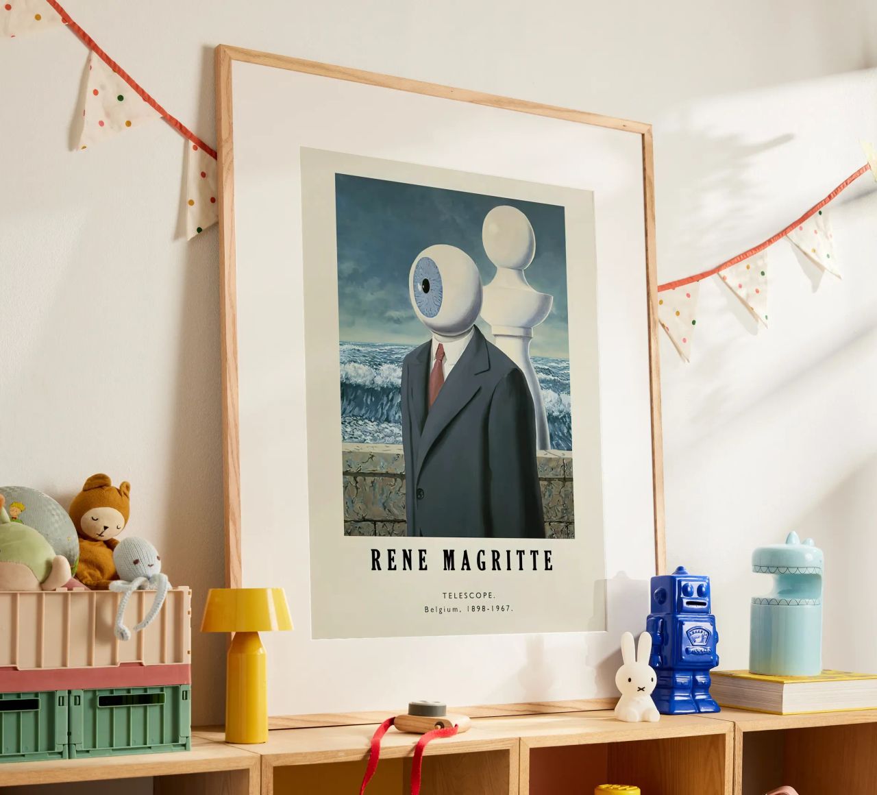René Magritte-Telescope poster de Michel Studio