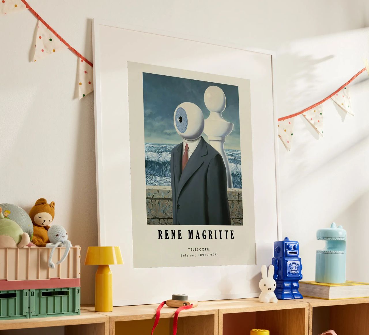 René Magritte-Telescope poster de Michel Studio