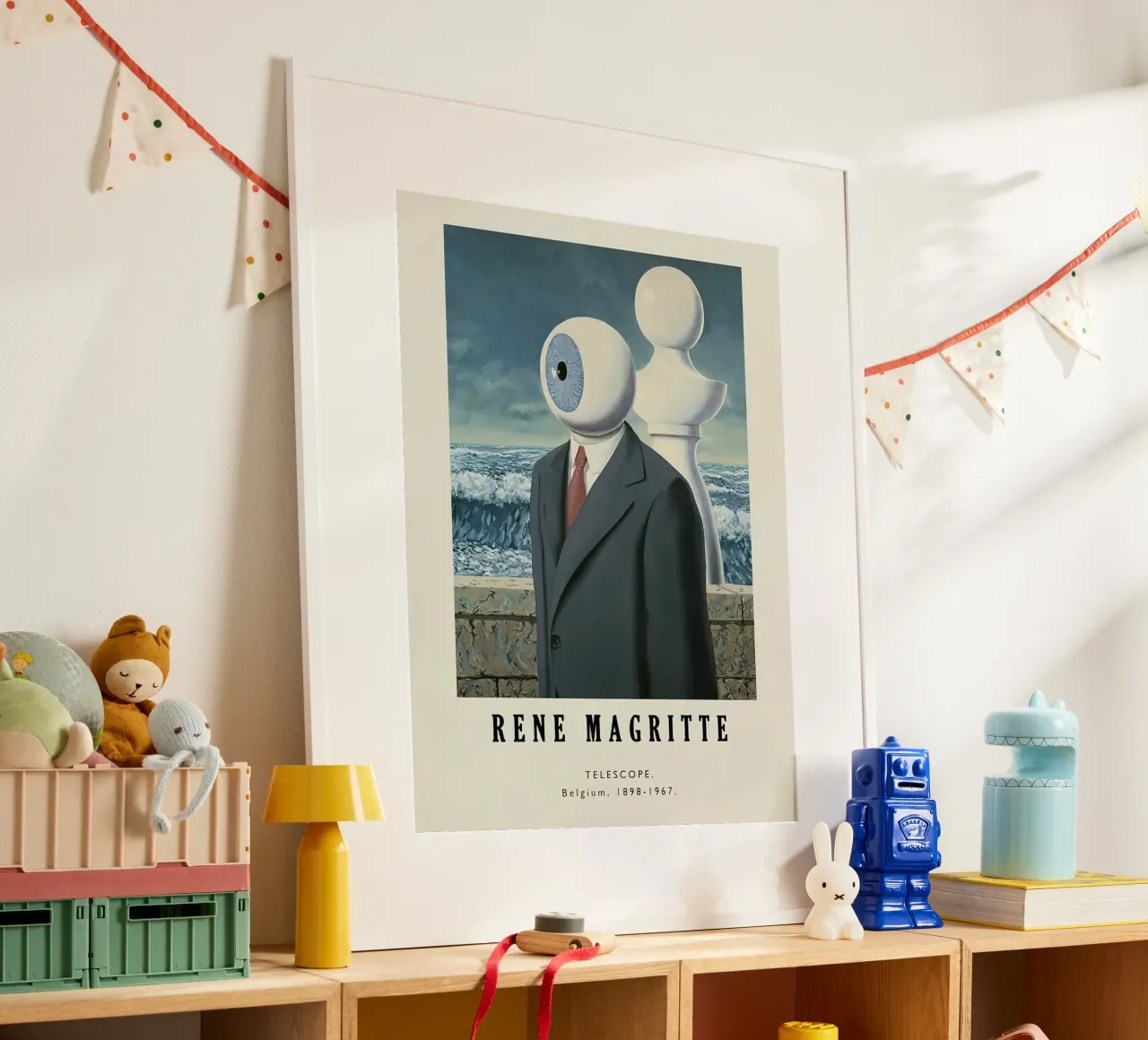 Rene Magritte-Telescope poster da Michel Studio