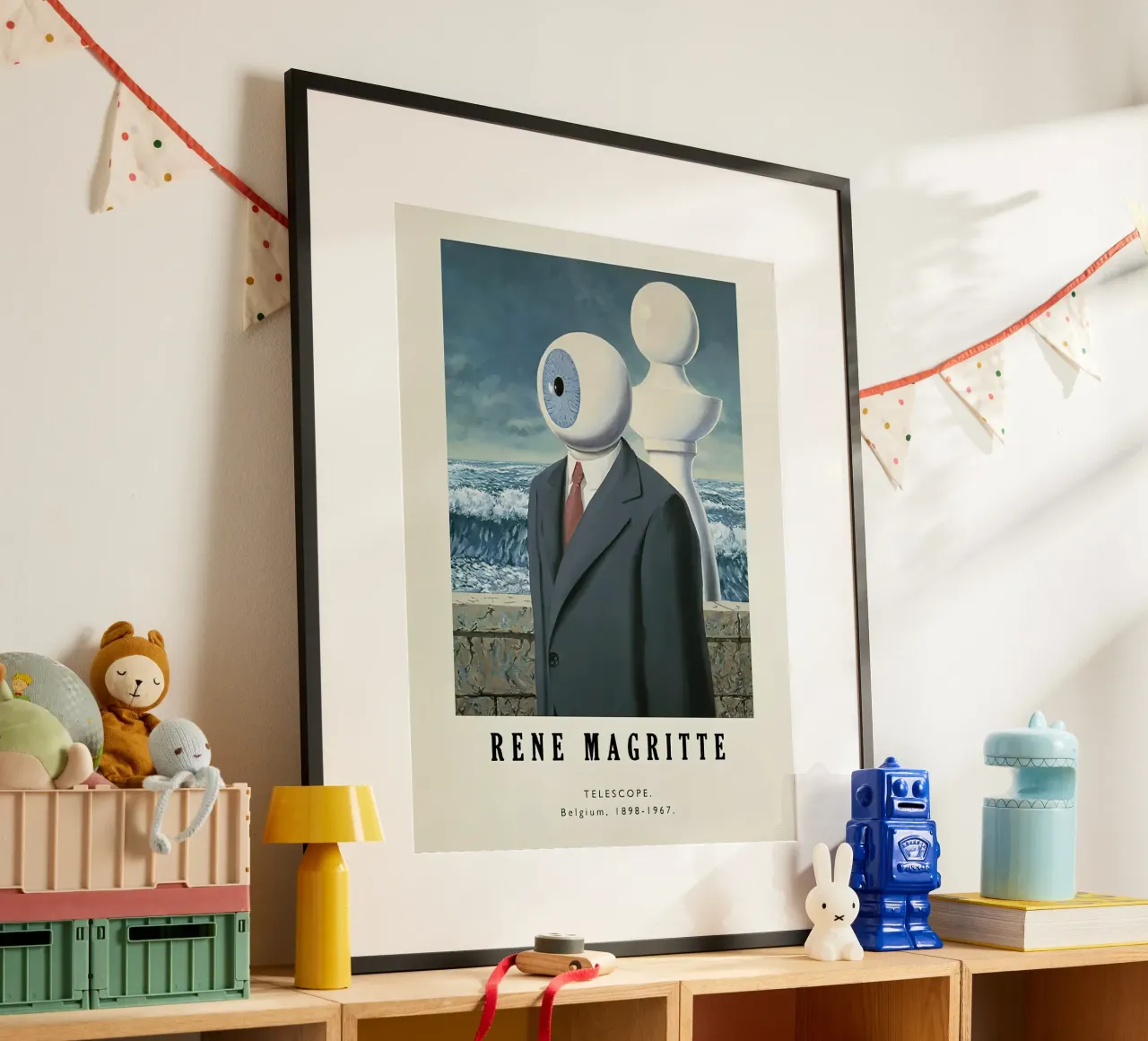 Rene Magritte-Telescope poster da Michel Studio