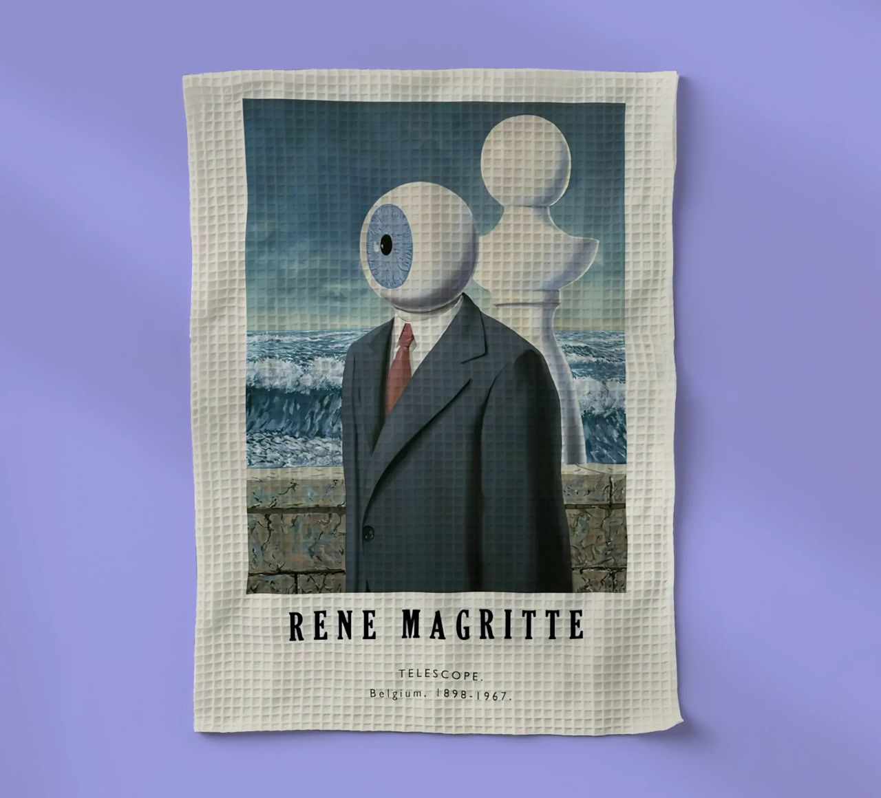 René Magritte-Telescope torchon de Michel Studio