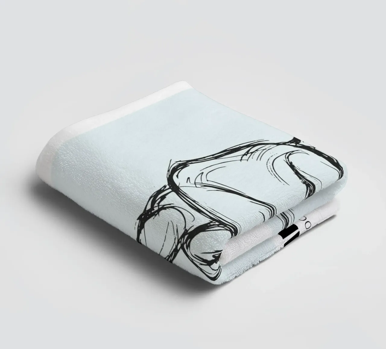 Dessin de bébé avec dates - unique & personnel serviette de bain de FRAMELY