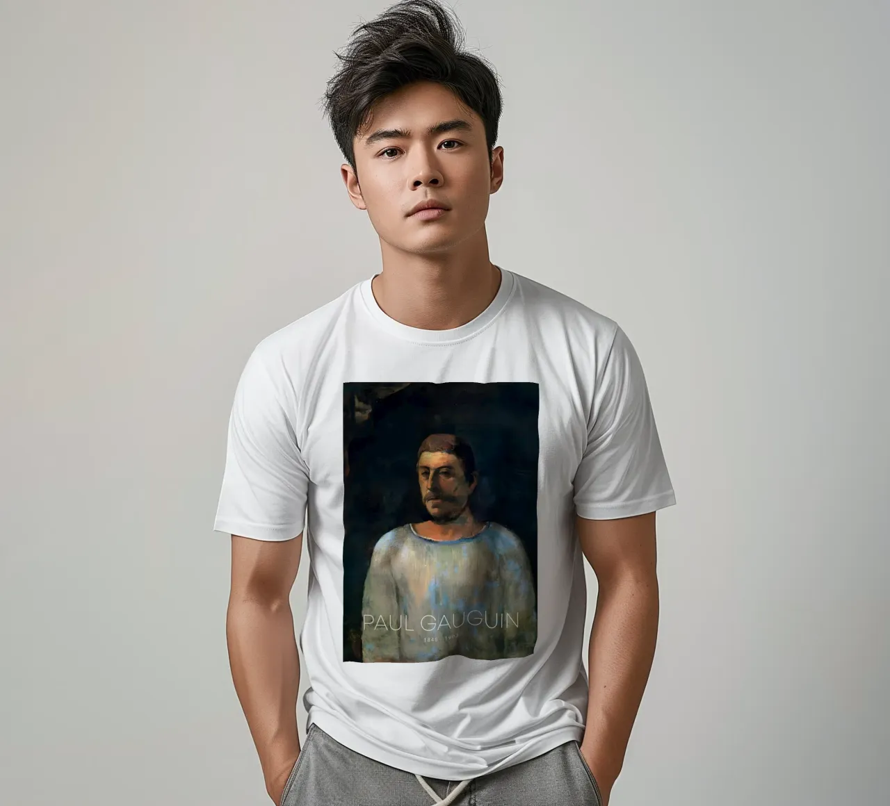 Autoportrait de Gauguin Impression d'art post-impressionniste t-shirt de NorwesClub