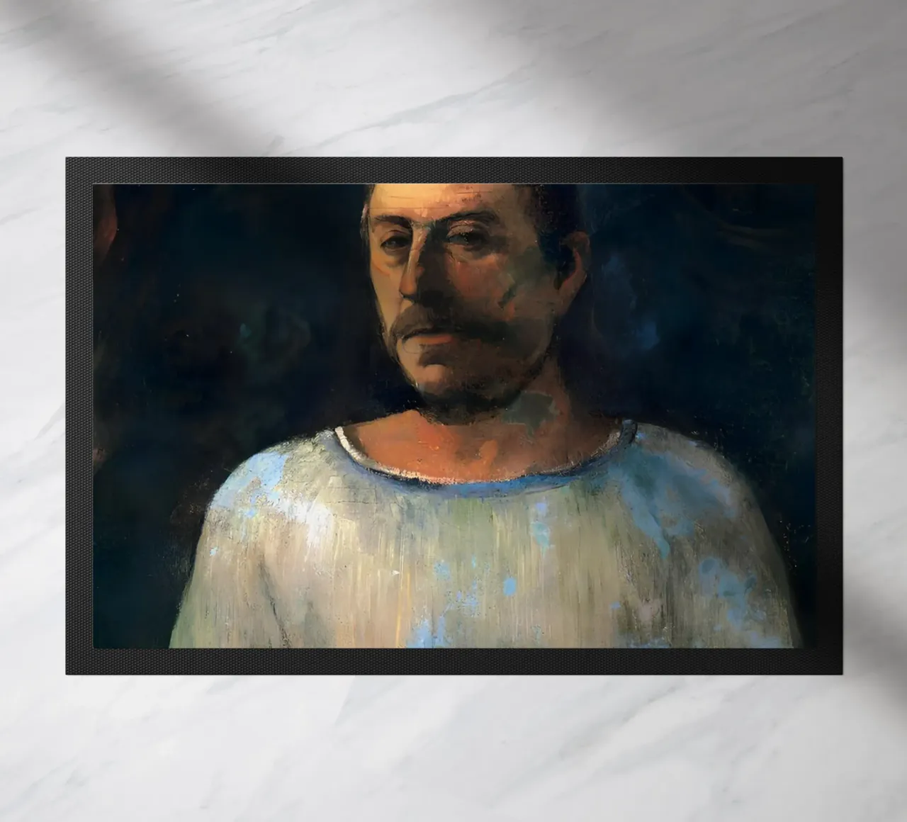 Gauguin Self-Portrait Post-Impressionist Art Print doormat by NorwesClub