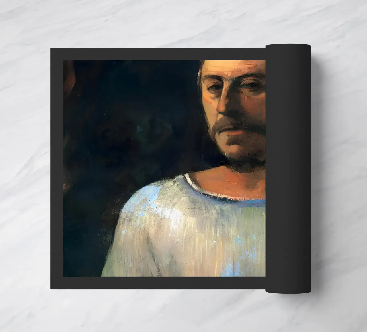Gauguin Self-Portrait Post-Impressionist Art Print doormat by NorwesClub
