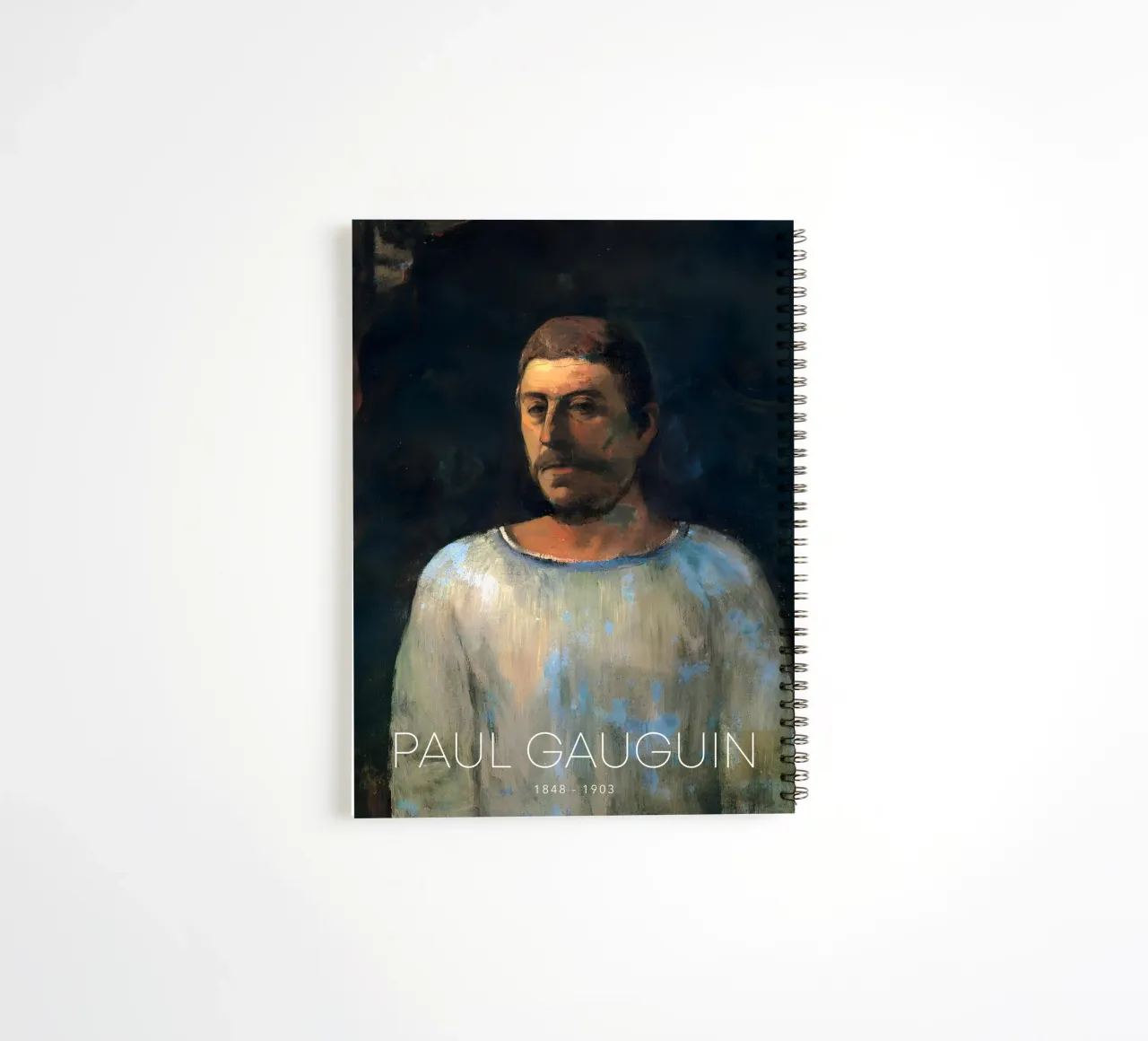Gauguin Self-Portrait Post-Impressionist Art Print spiral notebook by NorwesClub