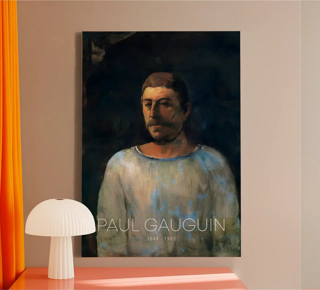 Gauguin Self-Portrait Post-Impressionist Art Print canvas by NorwesClub