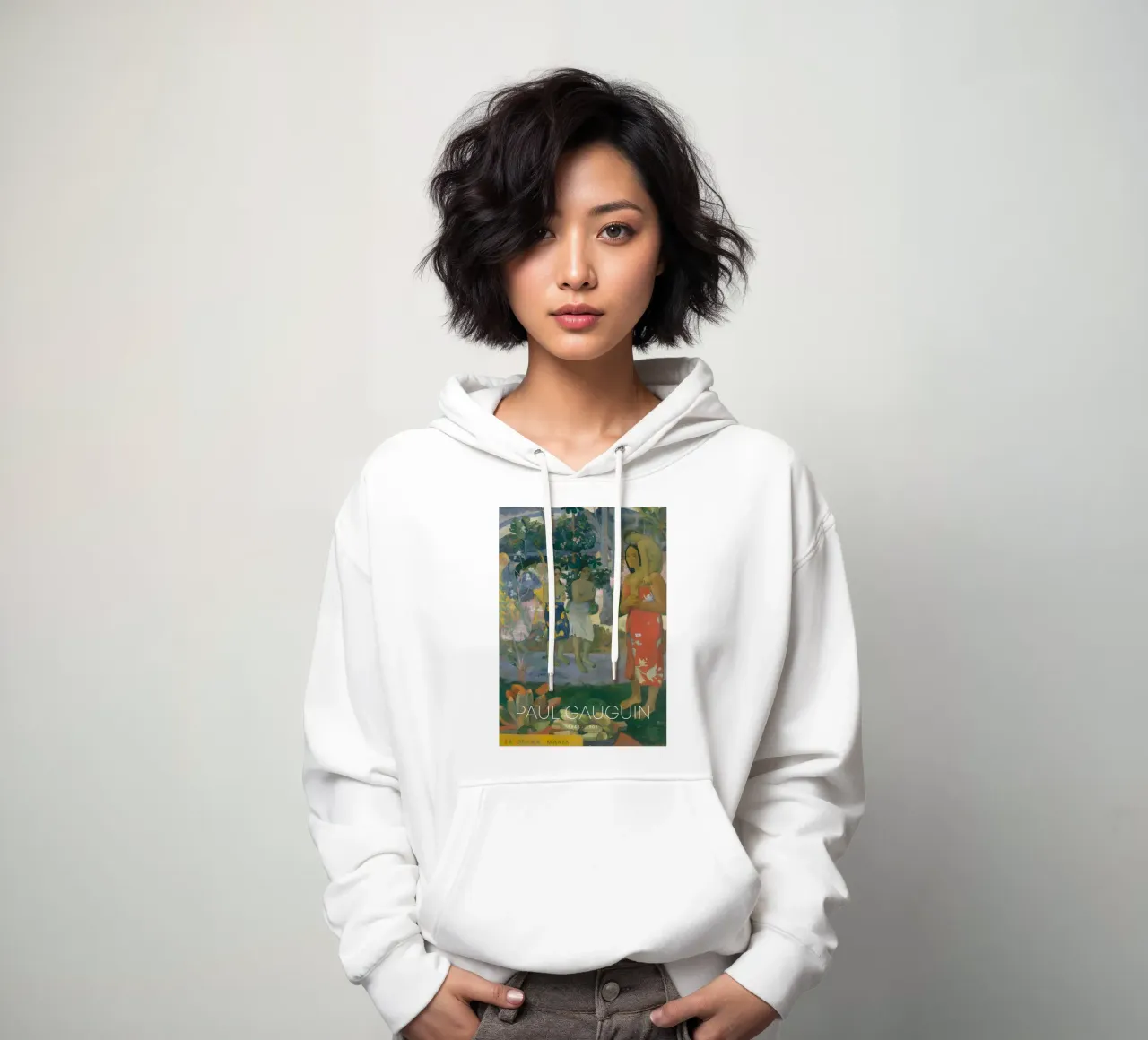 Gauguin Ia Orana Maria Post-Impressionist Art Print felpa con cappuccio da NorwesClub