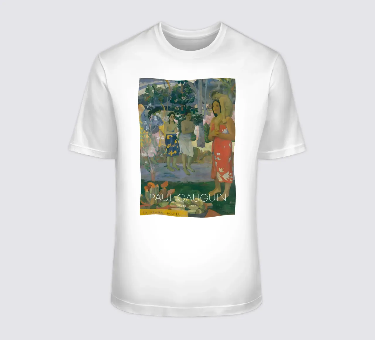 Gauguin Ia Orana Maria Post-Impressionist Art Print t-shirt da NorwesClub