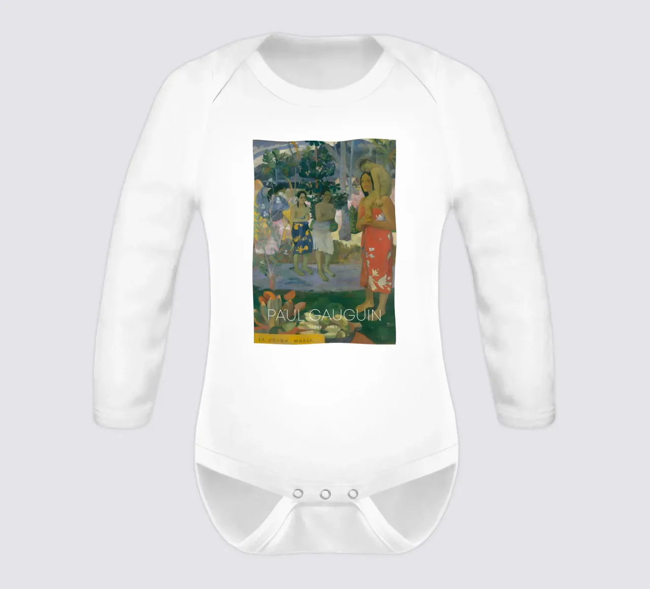Gauguin Ia Orana Maria Post-Impressionistischer Kunstdruck Langarm Babybody von NorwesClub