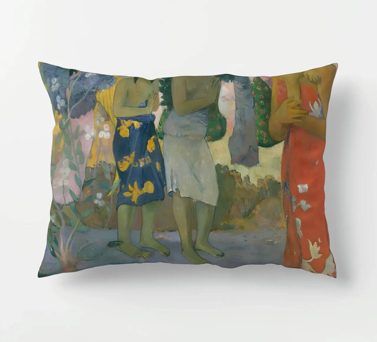 Gauguin Ia Orana Maria Post-Impressionist Art Print cuscino da NorwesClub
