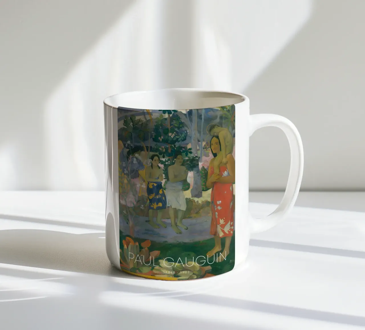 Gauguin Ia Orana Maria Post-Impressionist Art Print tazza in ceramica da NorwesClub