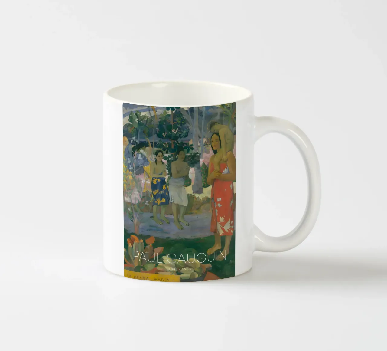 Gauguin Ia Orana Maria Post-Impressionist Art Print tazza in ceramica da NorwesClub