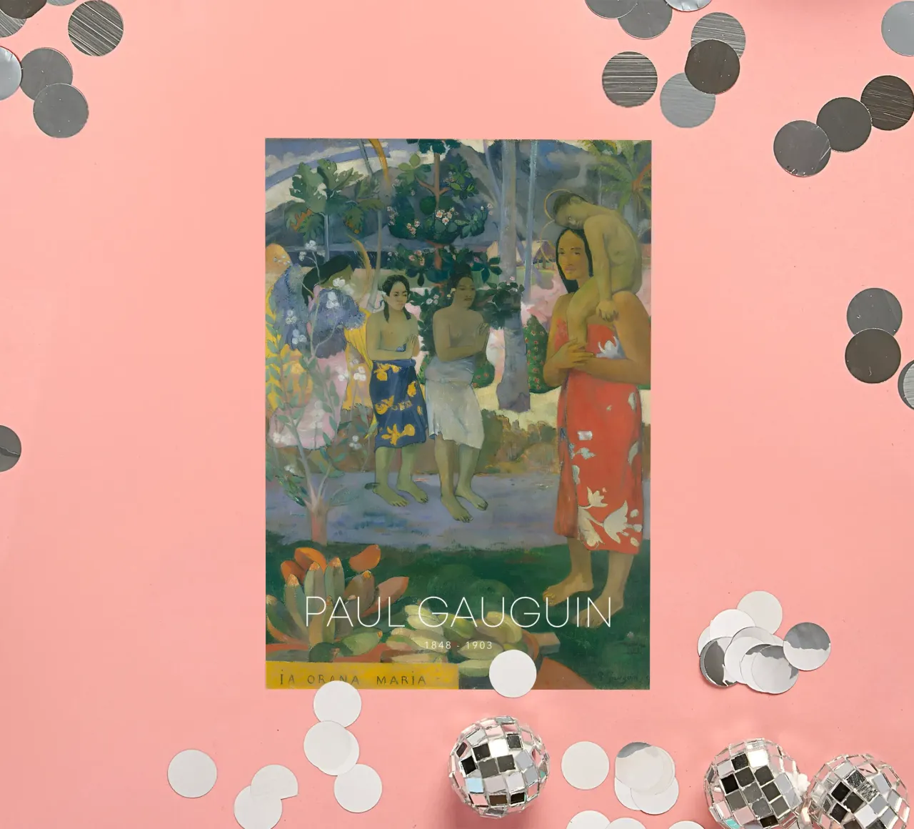 Gauguin Ia Orana Maria Post-Impressionist Art Print adesivo da NorwesClub