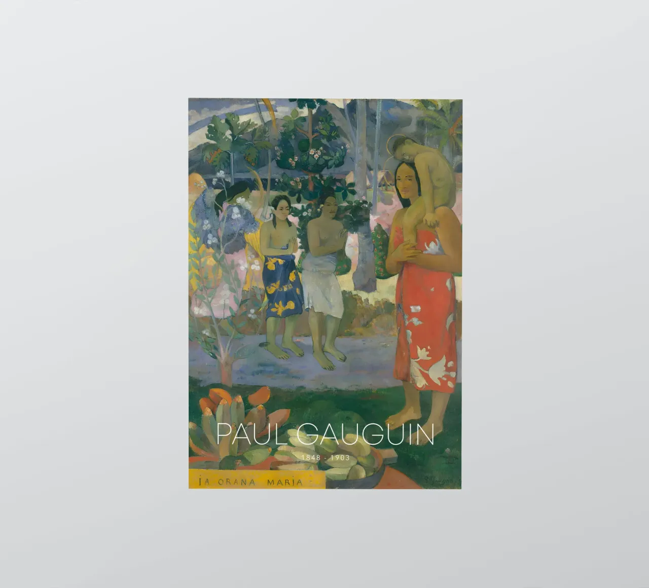 Gauguin Ia Orana Maria Post-Impressionist Art Print adesivo da NorwesClub