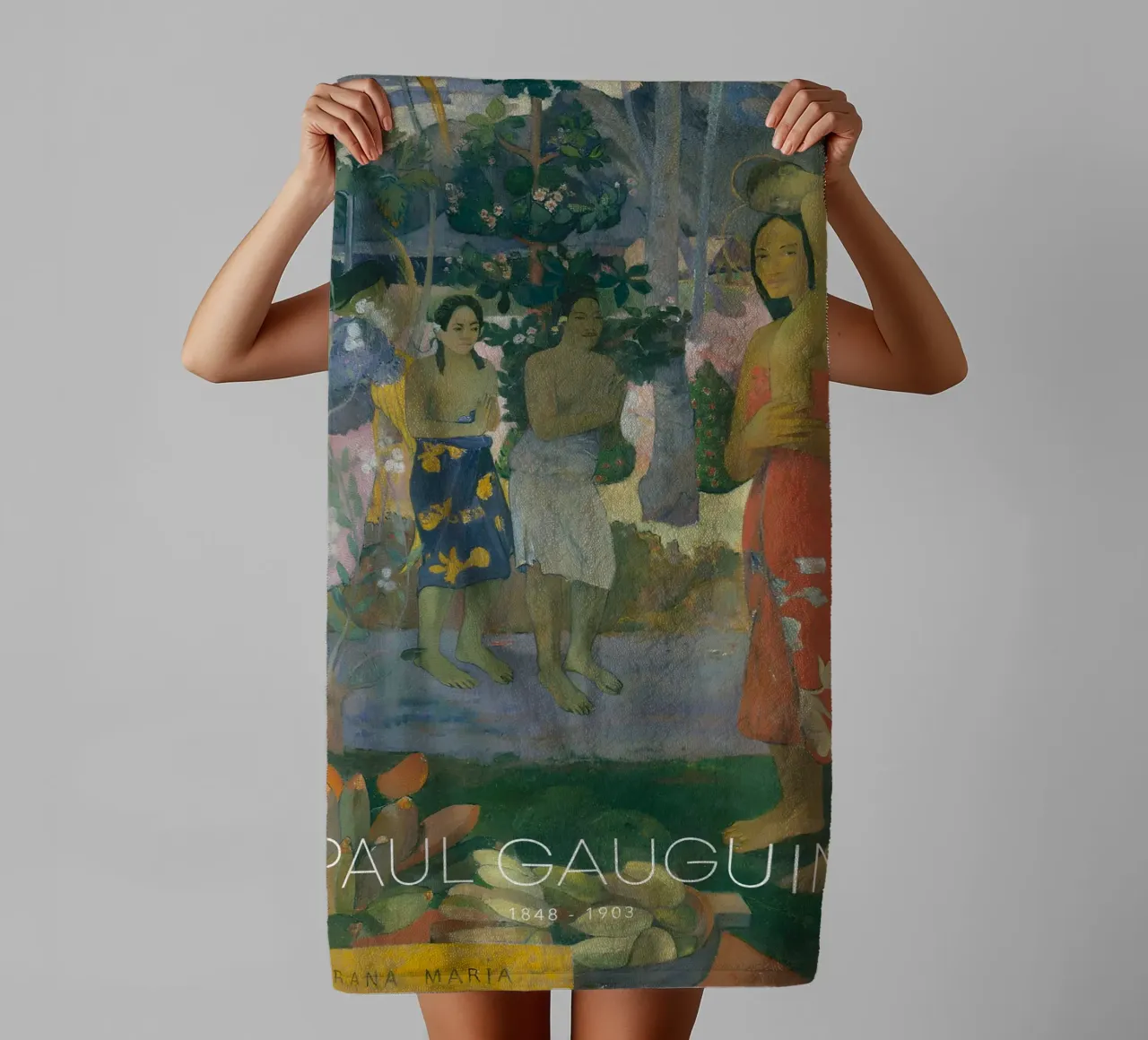 Gauguin Ia Orana Maria Post-Impressionist Art Print asciugamano da bagno da NorwesClub