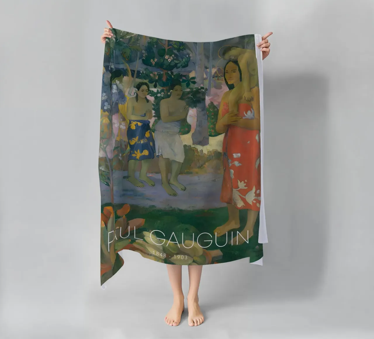 Gauguin Ia Orana Maria Post-Impressionist Art Print telo mare da NorwesClub