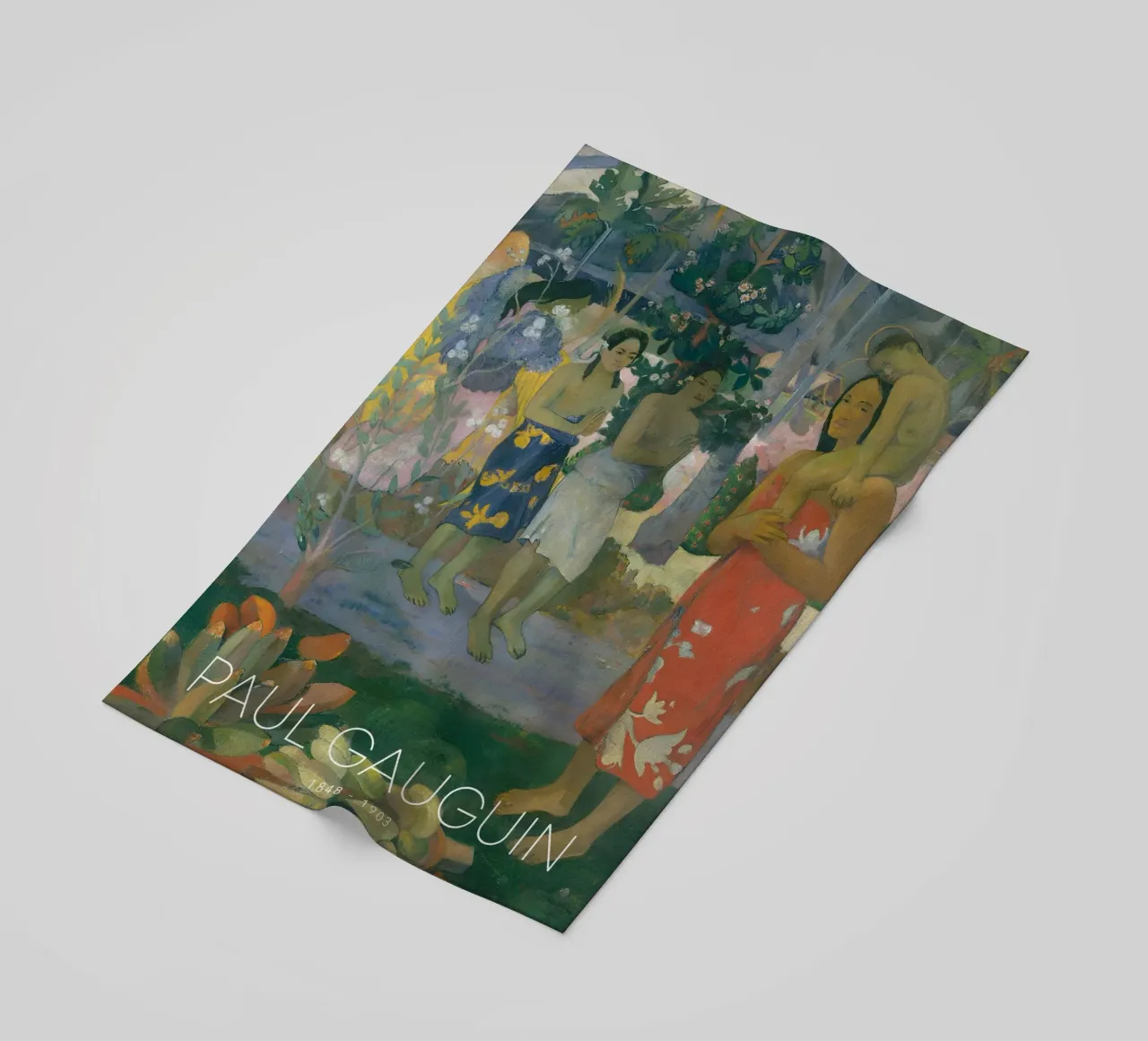 Gauguin Ia Orana Maria Post-Impressionist Art Print telo mare da NorwesClub