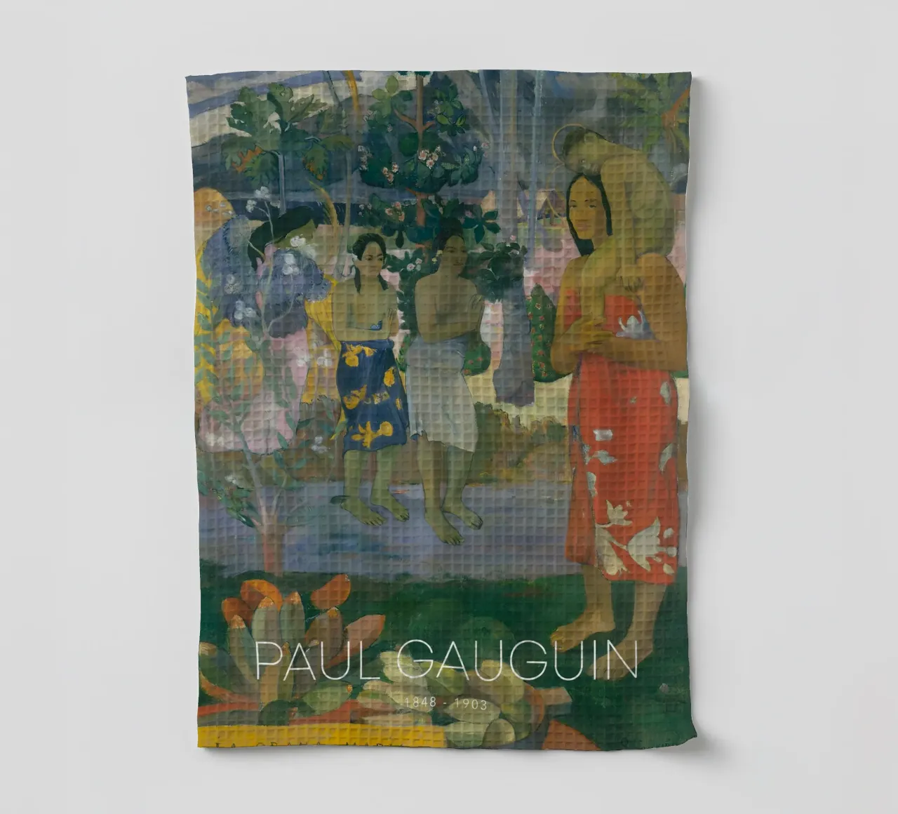 Gauguin Ia Orana Maria Post-Impressionist Art Print canovaccio da cucina da NorwesClub