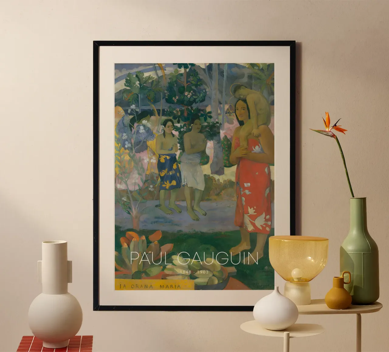 Gauguin Ia Orana Maria Post-Impressionist Art Print carta hahnemühle da NorwesClub