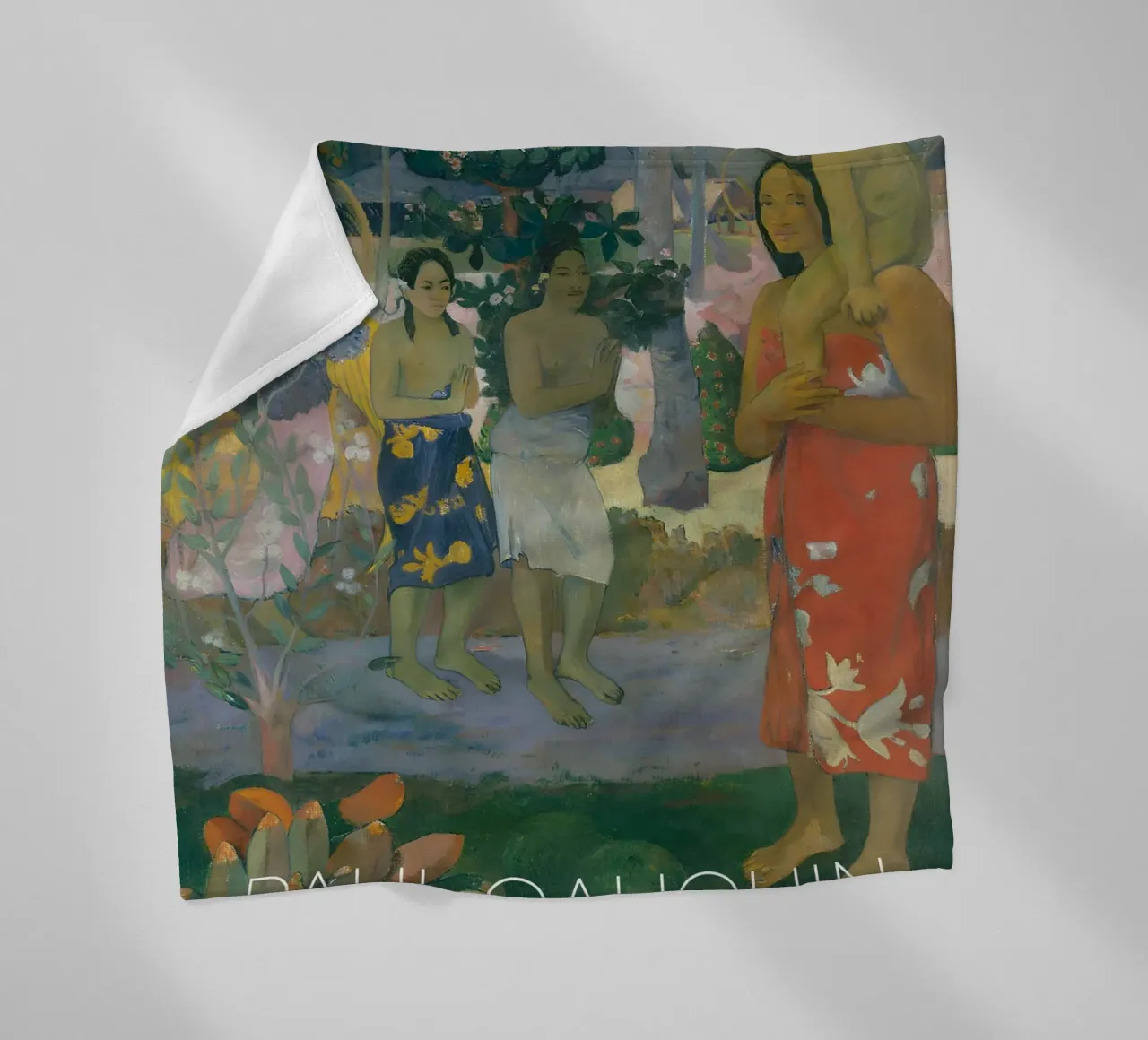 Gauguin Ia Orana Maria Post-Impressionist Art Print coperta in pile da NorwesClub