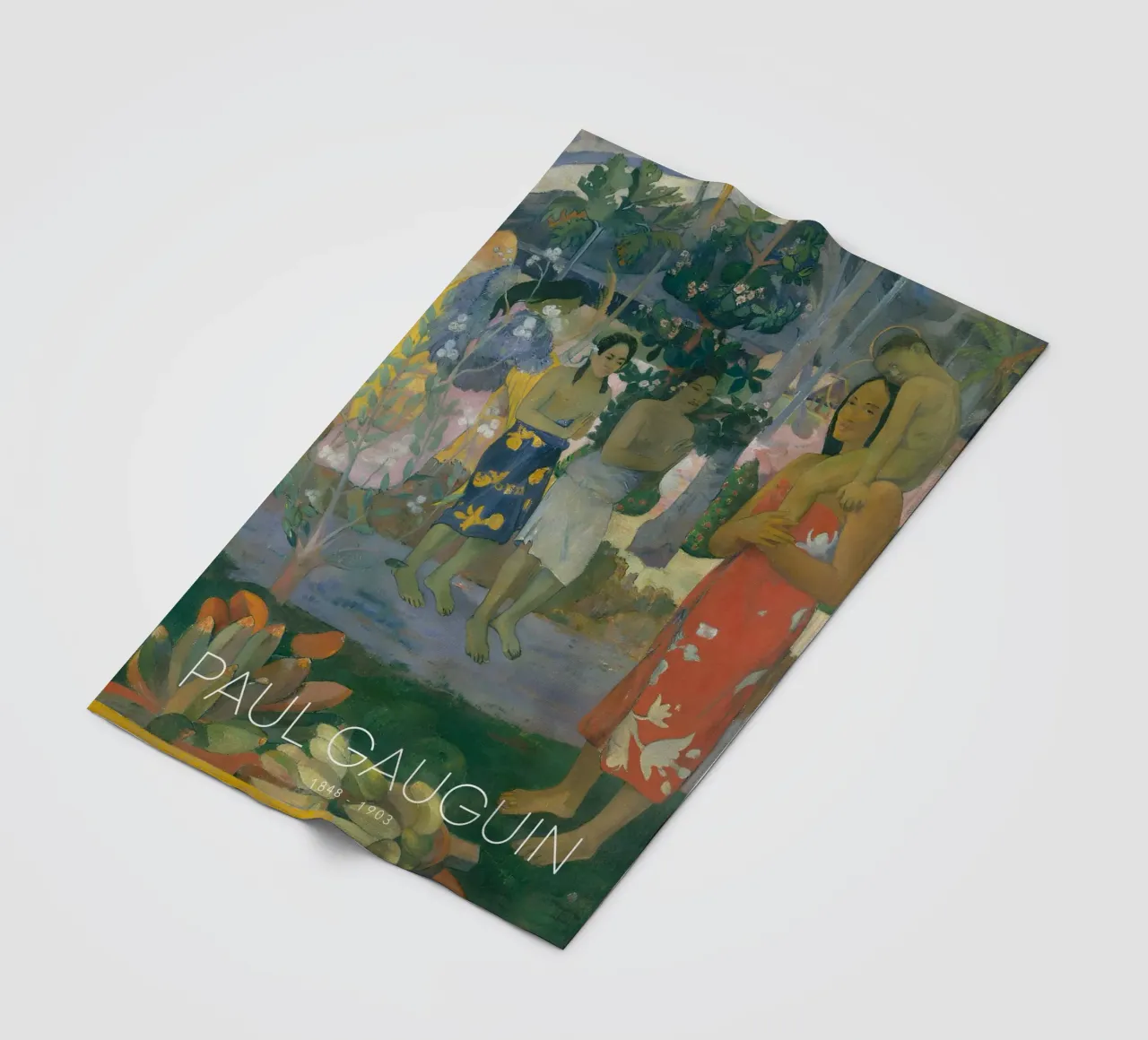 Gauguin Ia Orana Maria Post-Impressionist Art Print coperta in pile da NorwesClub