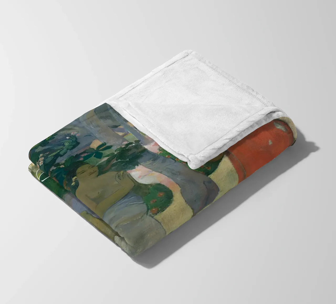 Gauguin Ia Orana Maria Post-Impressionist Art Print coperta in pile da NorwesClub
