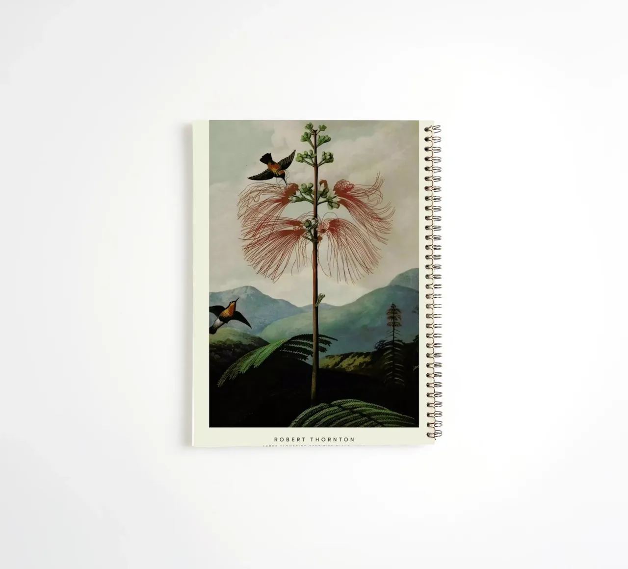 Thornton - Large Flowering Sensitive Plant carnet à spirale de Vintage by JUNIQE