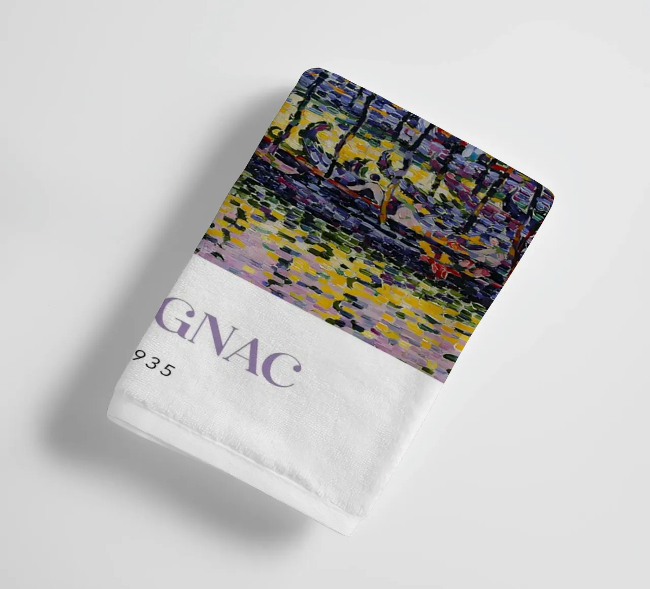 Signac Grand Canal Venice Pointillist Cityscape Print towel by NorwesClub