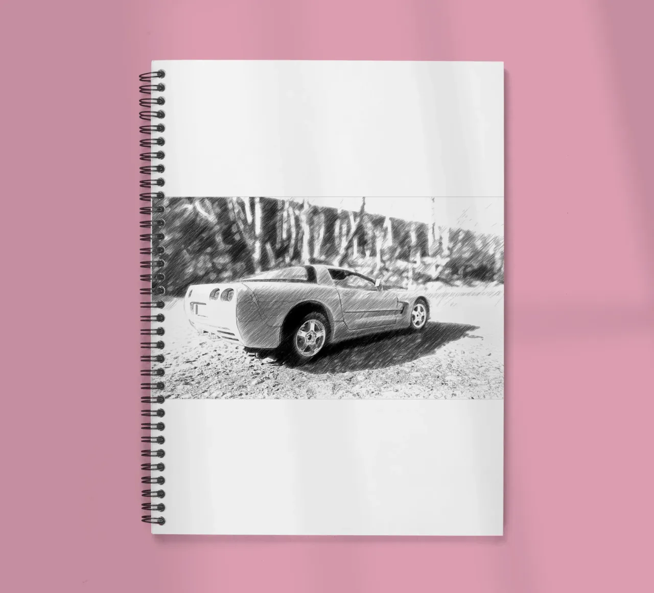 A car spiral notebook by Massimo Frascogna