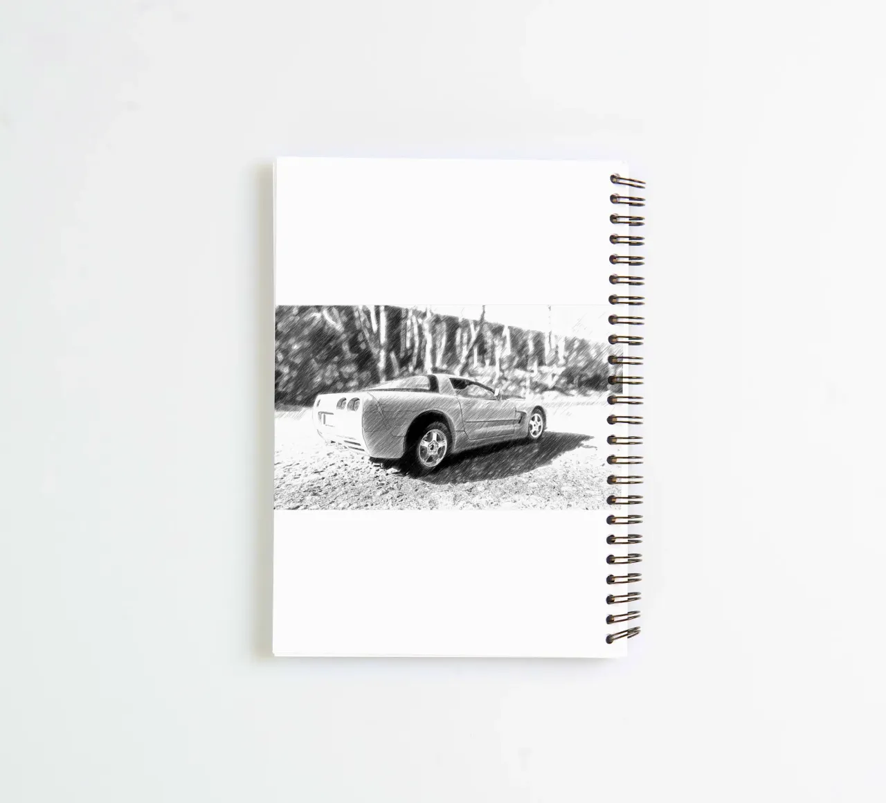 A car spiral notebook by Massimo Frascogna