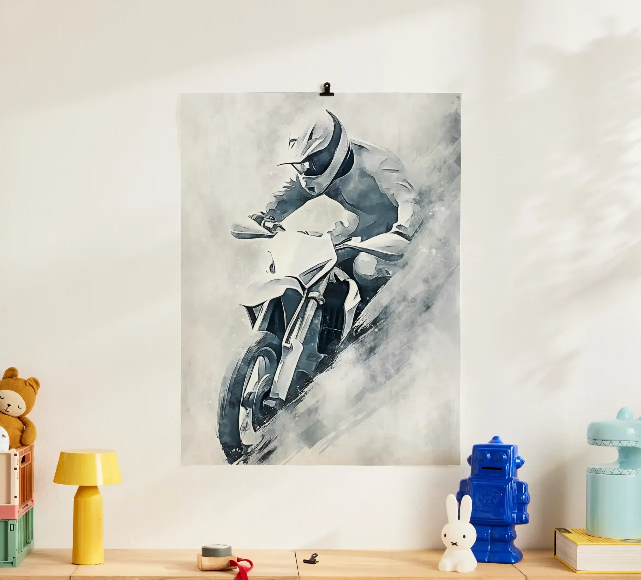 Motocross art A carta hahnemühle da Mateo
