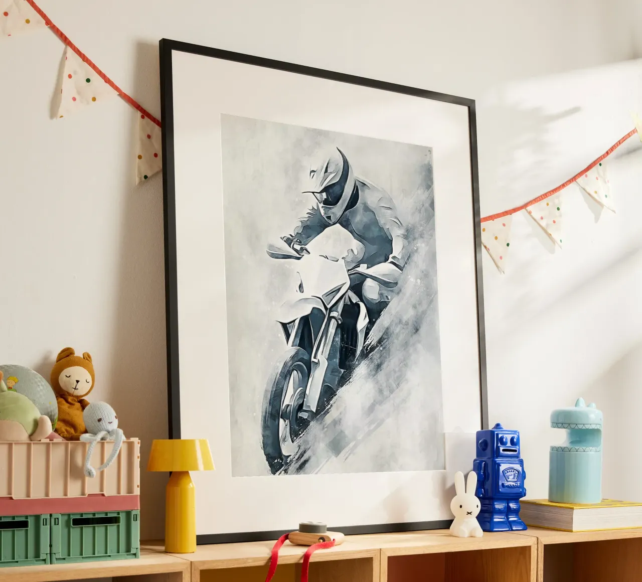 Motocross art A carta hahnemühle da Mateo