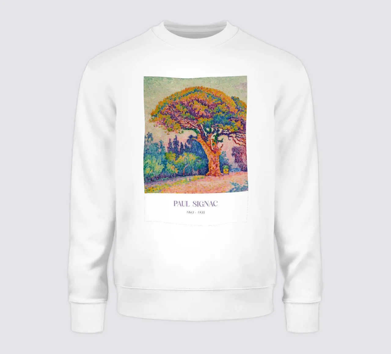 Signac Pine Tree St Tropez Pointillist Landscape Print sweat de NorwesClub