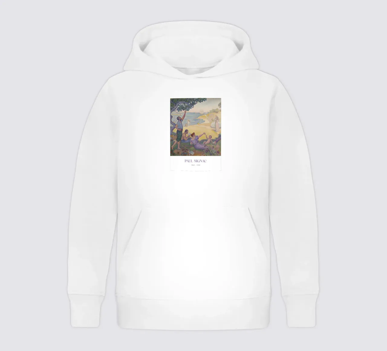 Signac Tijd van Harmonie Pointillistische Utopische Kunstdruk kinder hoodie van NorwesClub