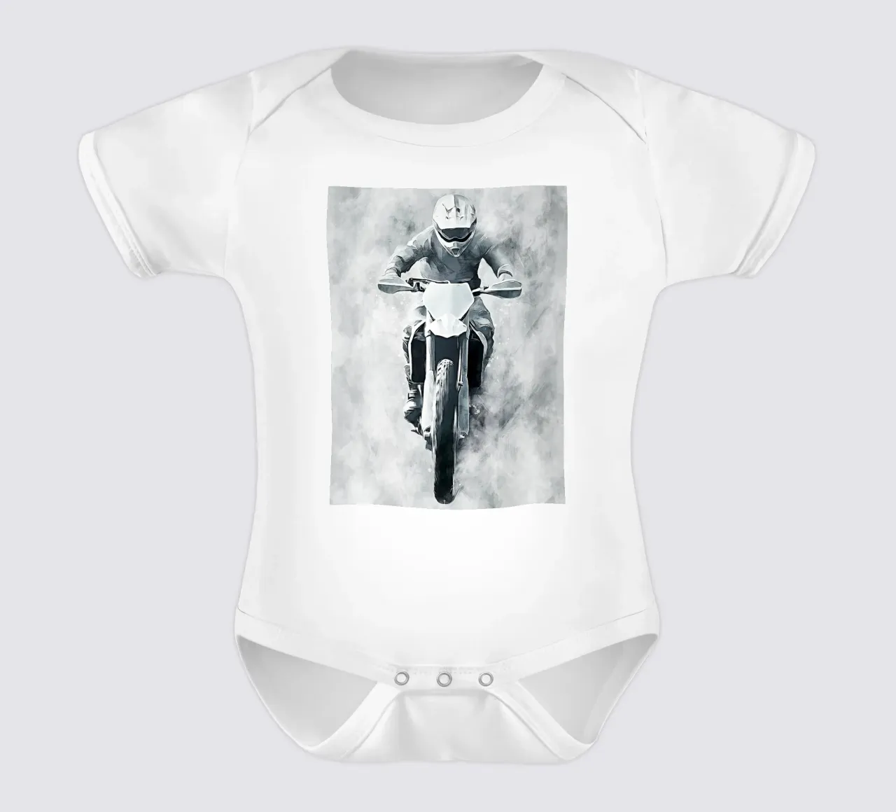 Motocross art B body neonato maniche corte da Mateo