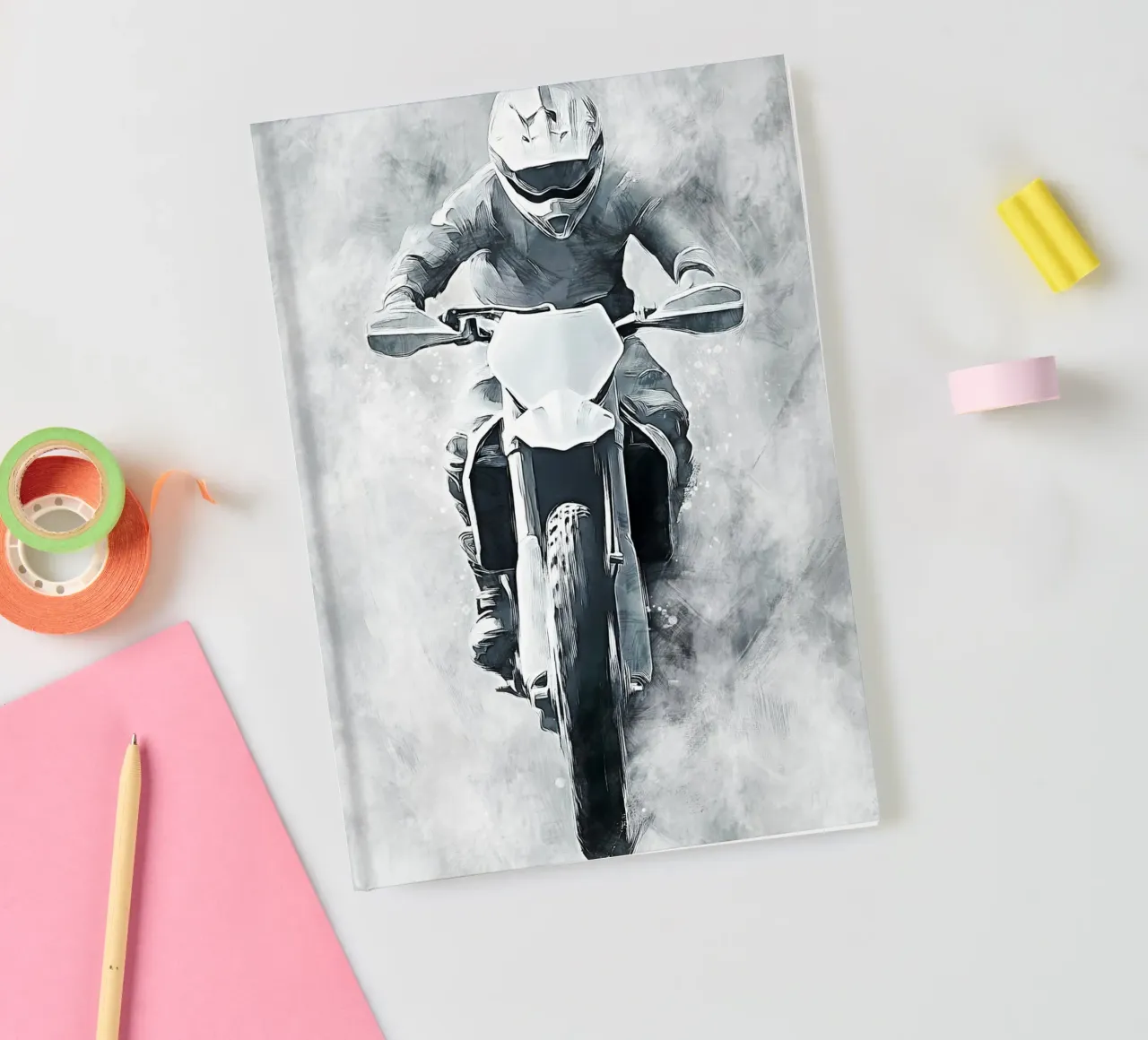 Motocross art B notebook by Mateo