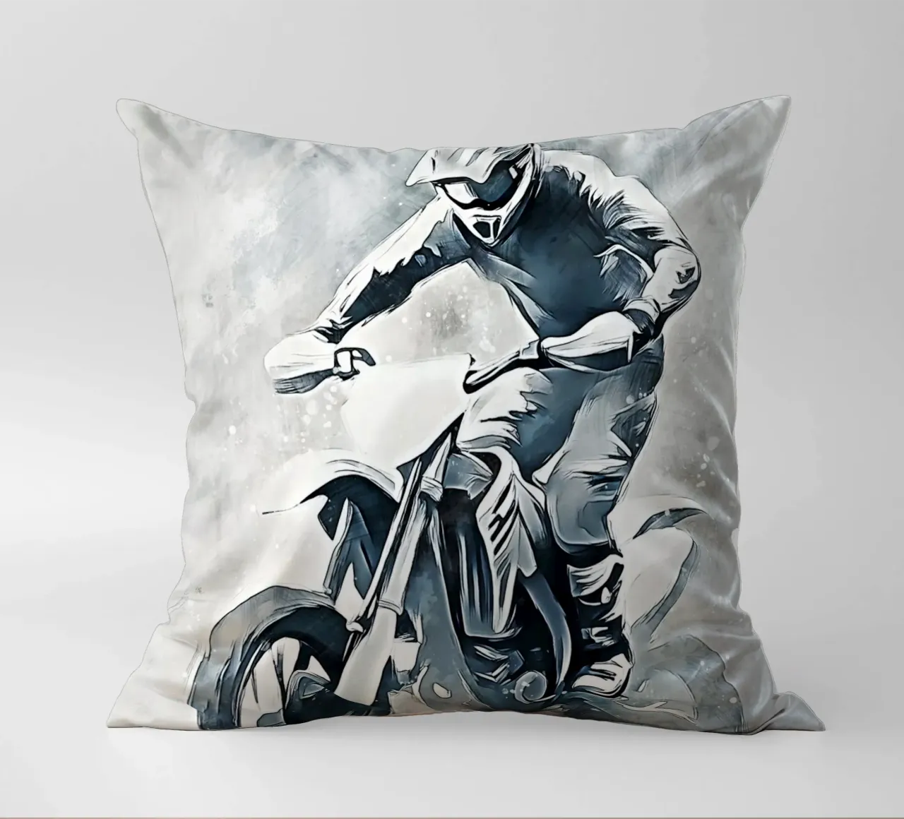 Motocross art C cuscino da Mateo
