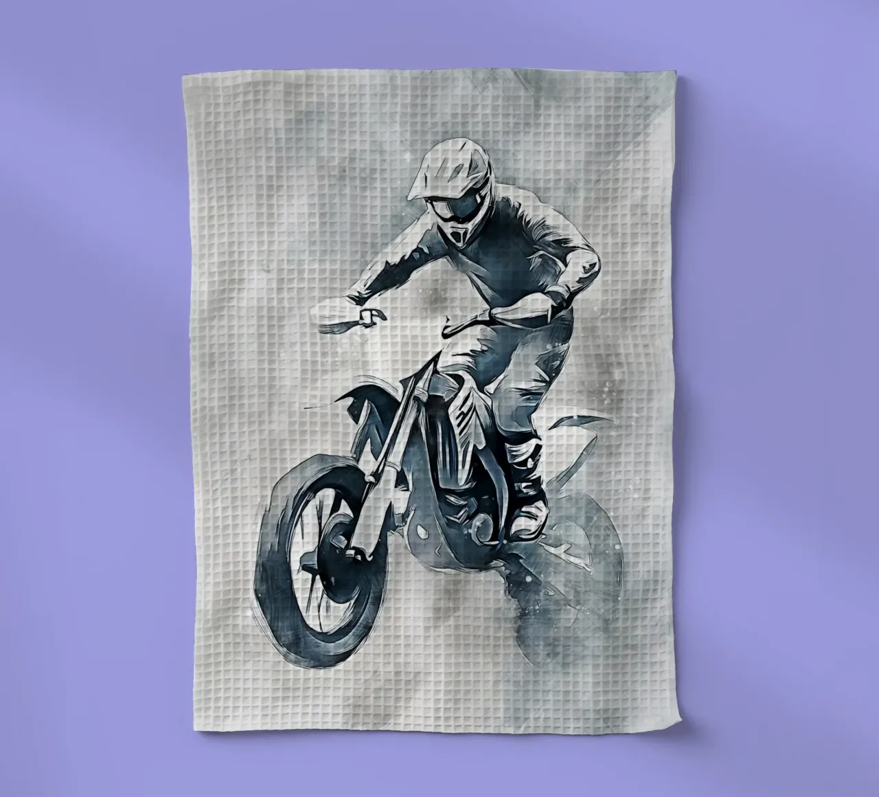 Motocross art C canovaccio da cucina da Mateo