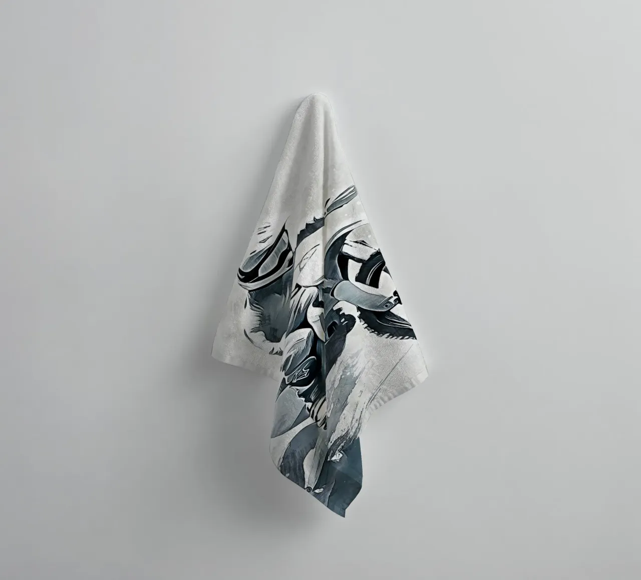 Motocross art D towel by Mateo